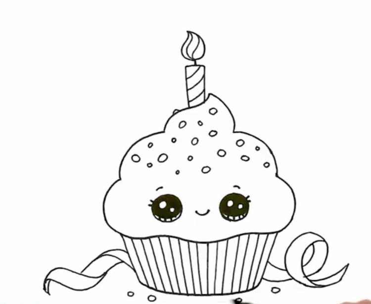 Раскраски милые тортики