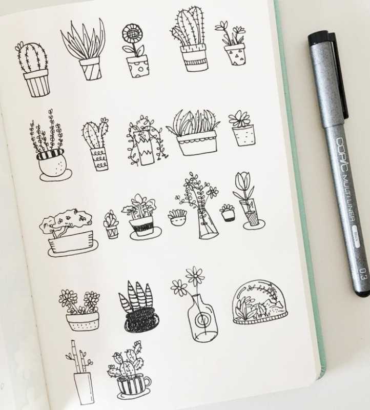 Рисунки для скетчбука простые