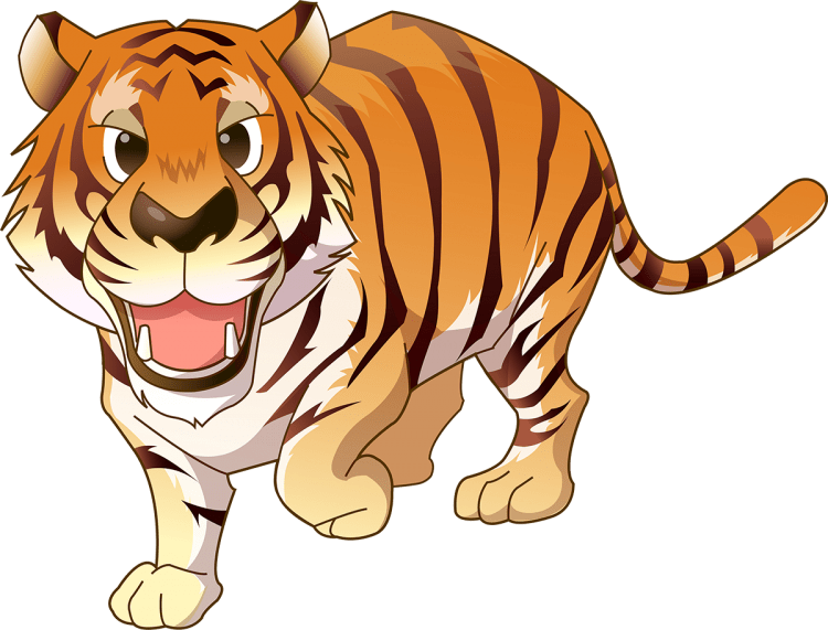 Тигр мультяшка