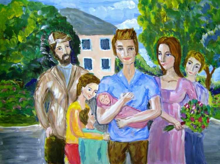 Иллюстрации на тему семья