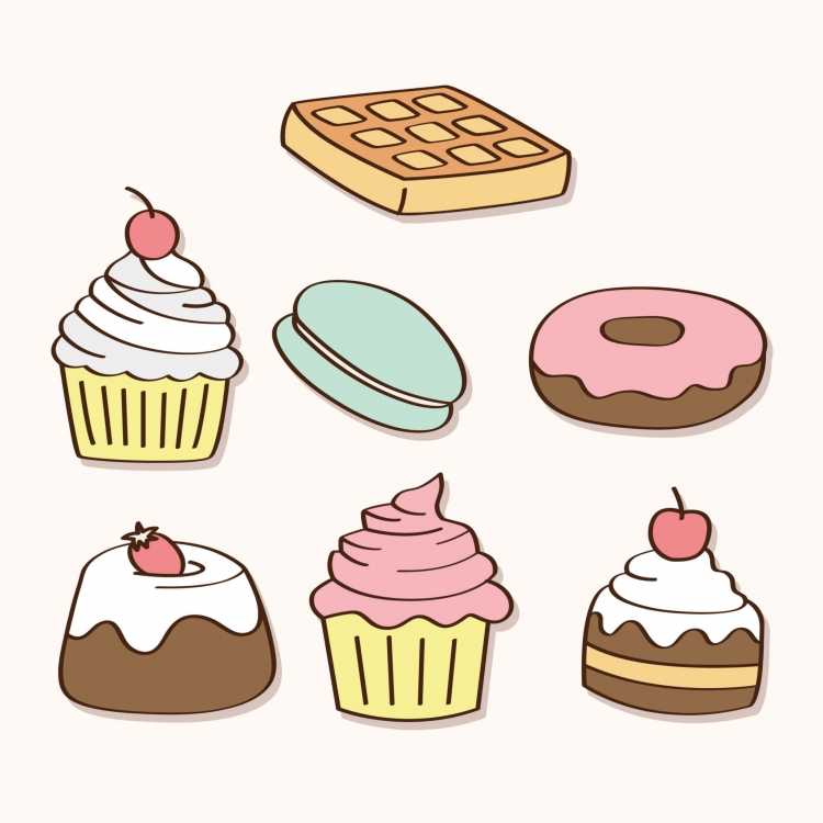 Рисунки для срисовки сладости