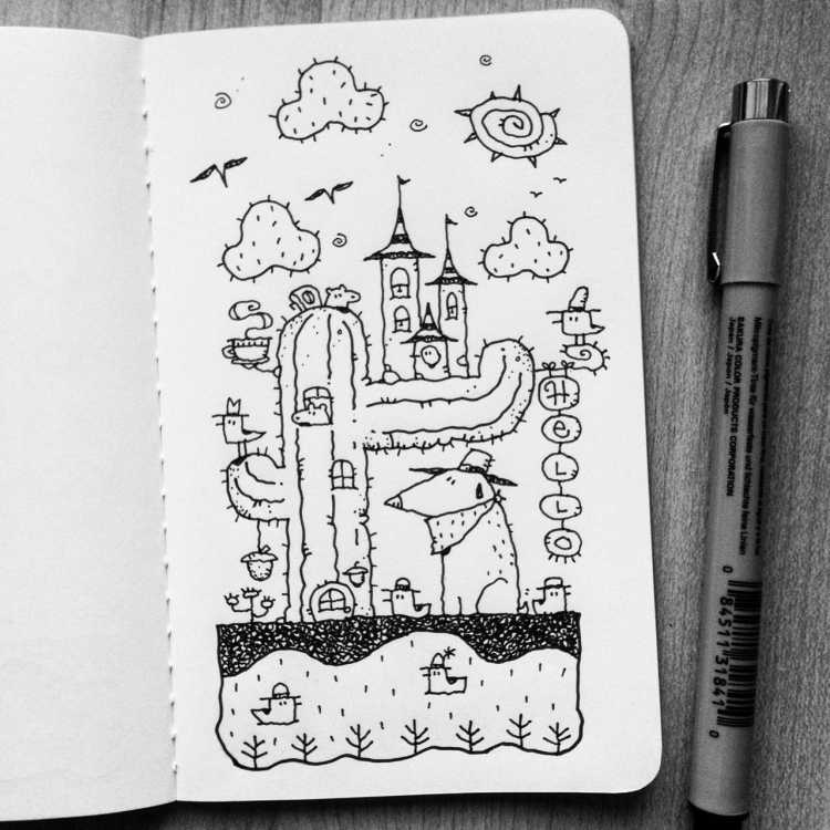 Милые рисунки для скетчбука лёгкие