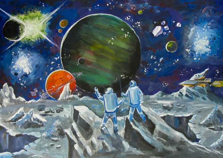 Композиция на тему космос