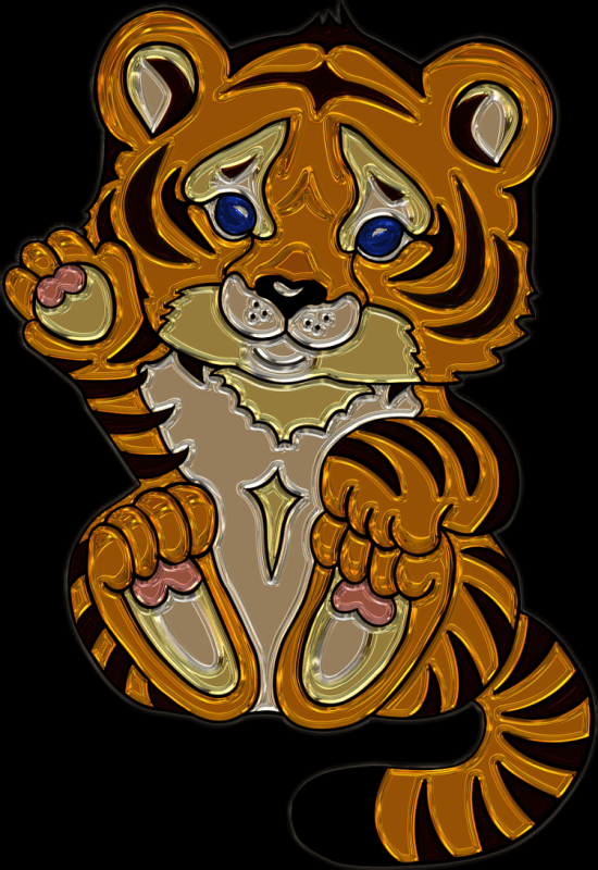 Тигрята мультяшные