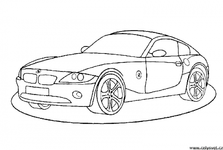 Машина раскраска для малышей