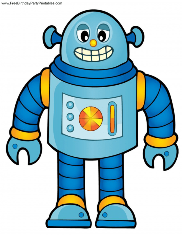 Робот раскраска для детей