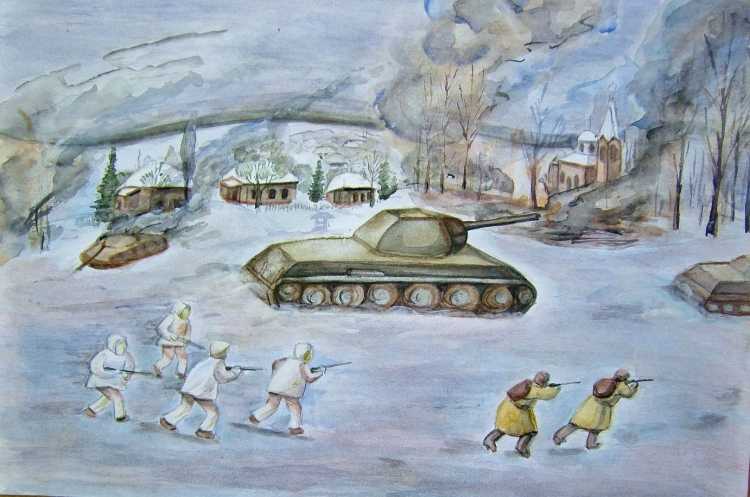 Рисунки о войне карандашом