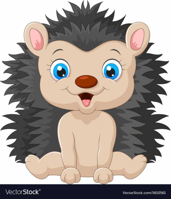 Ежик рисунок на прозрачном фоне