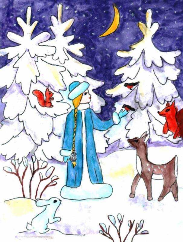 Зимние рисунки