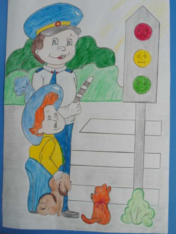 Конкурс рисунков на тему ПДД