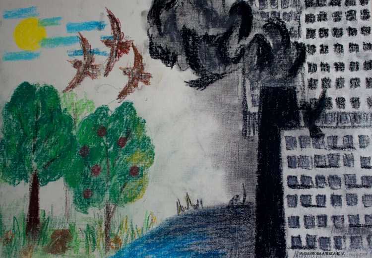 Чернобыльская катастрофа рисунки