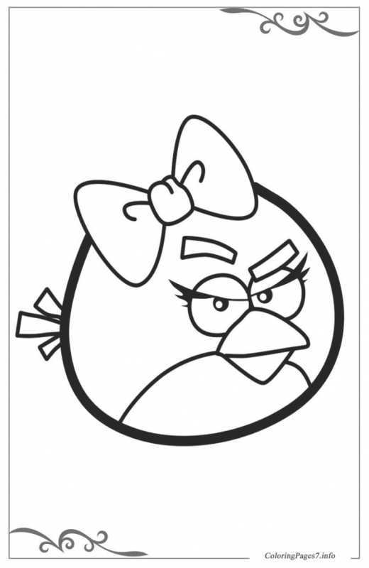 Картинки раскраски ангрибердс