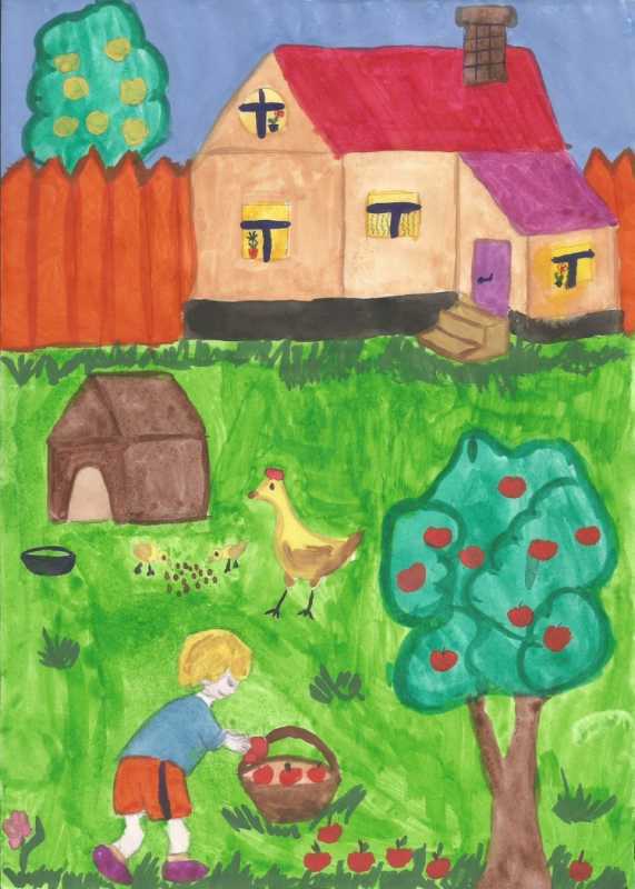 Рисунок на тему Родина