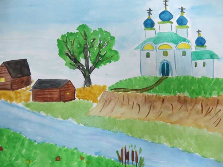 Родной край рисунок