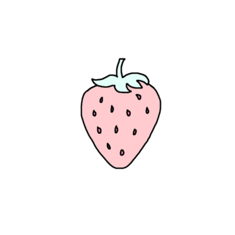 Клубника для срисовки