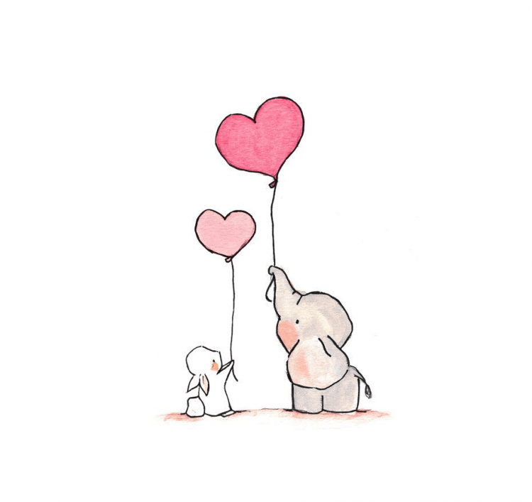 Слоник с сердечком