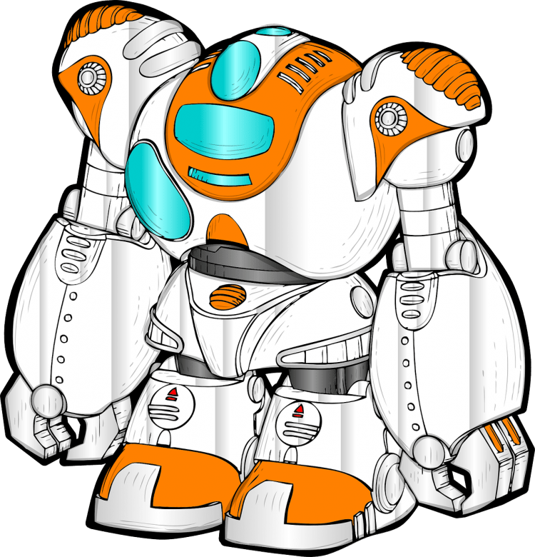 Робот робик раскраска