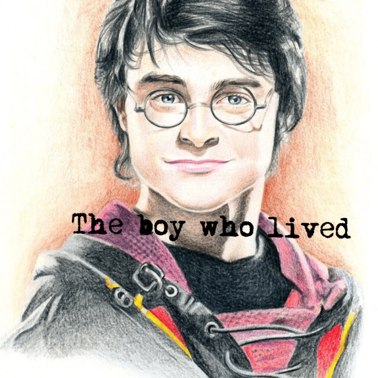 Портрет Гарри Поттера акварелью