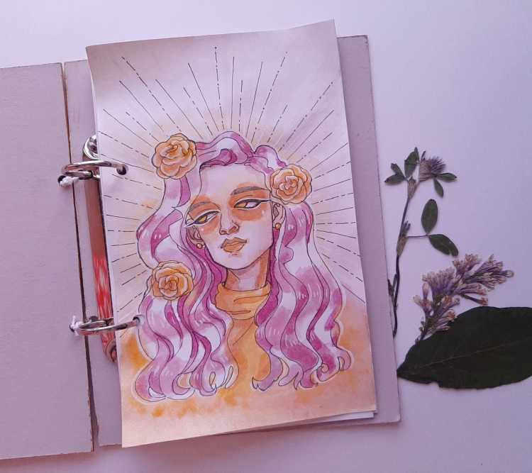 Вдохновение для рисования в скетчбуке