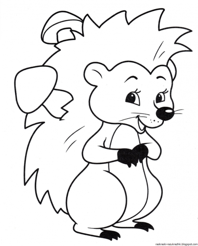 Еж мульт на белом фоне