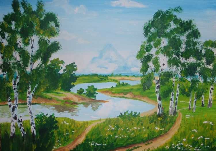 Рисование родной край