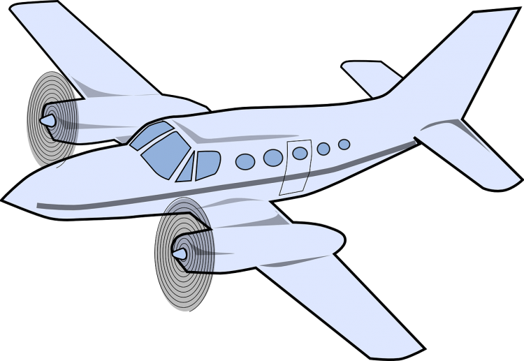 Трафарет самолета для рисования