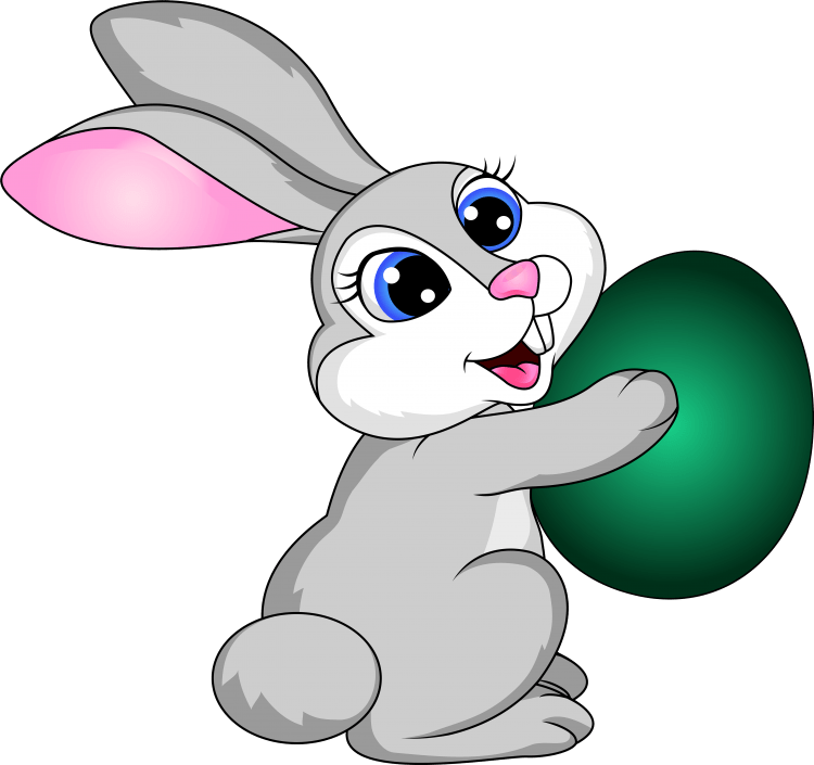 Заяц раскраска для малышей