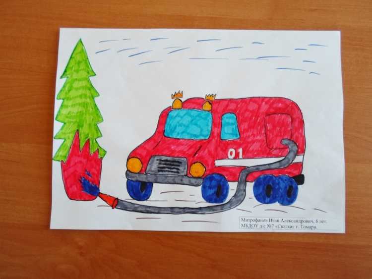Рисунки Неопалимая Купина конкурс по пожарной безопасности 2018