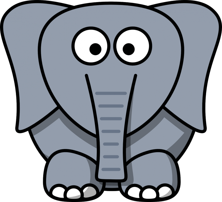 Слоник мультяшный