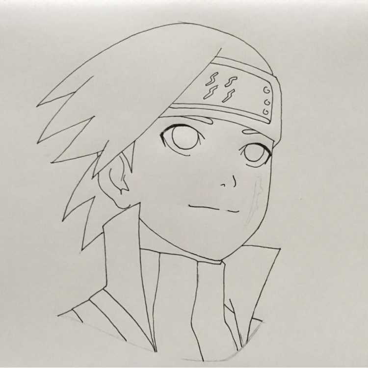 Раскраска аниме Наруто Пейн