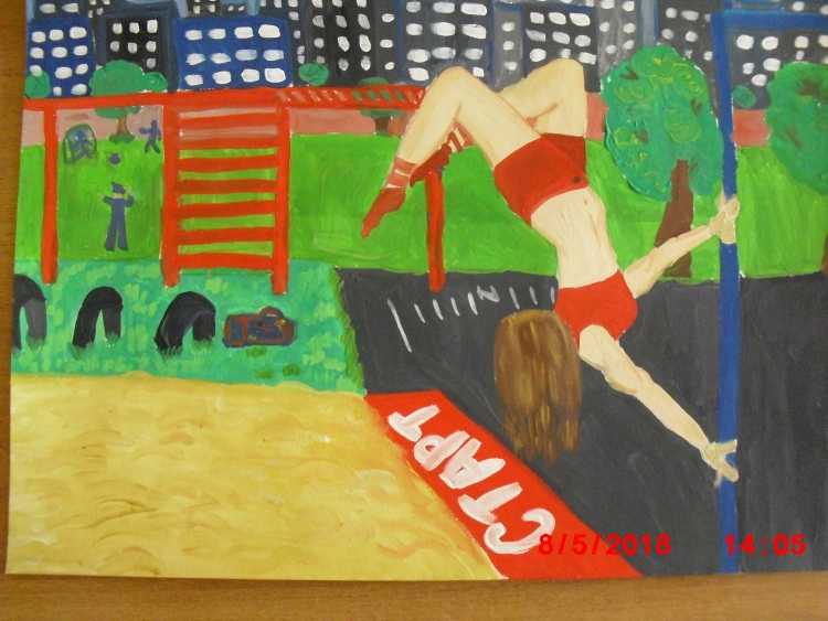 Рисунок на спортивную тему