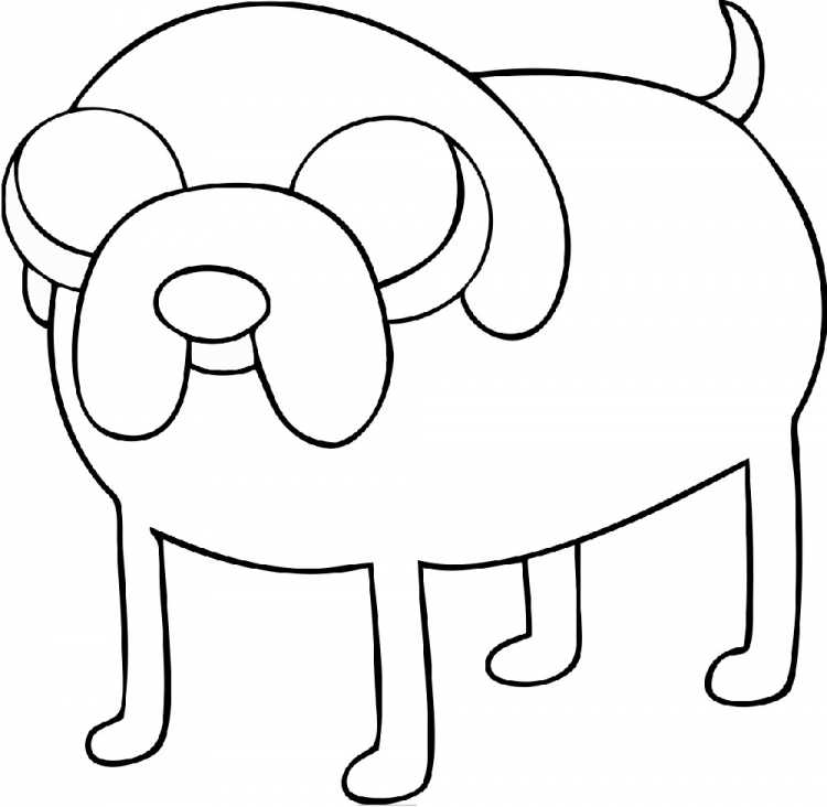 Джейк раскраска