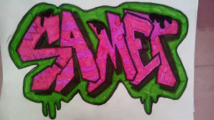 Граффити раскраска