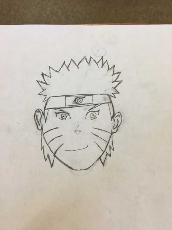 Персонажи Наруто рисовать поэтапно