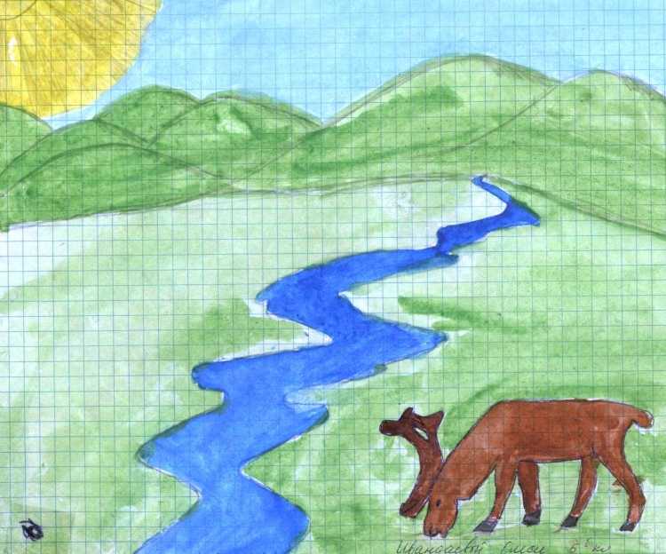 Рисунок на тему заповедник
