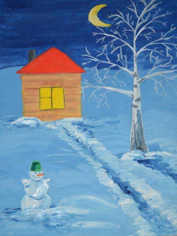 Зимние пейзажи для детей в детском саду