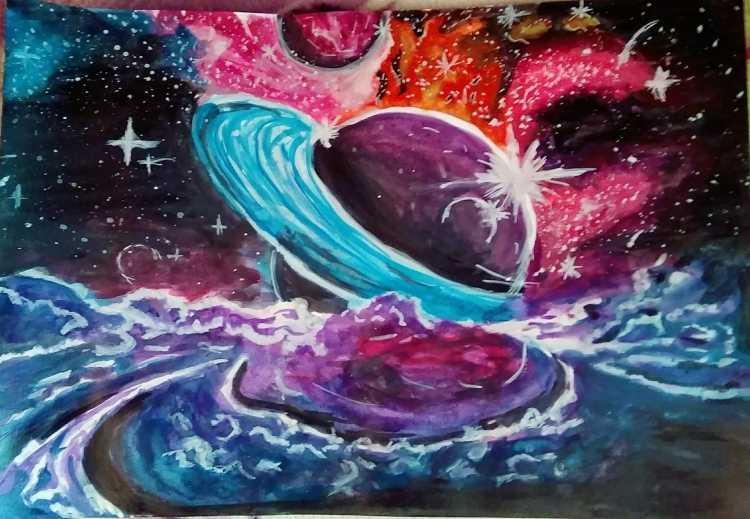 Красота космоса рисунки