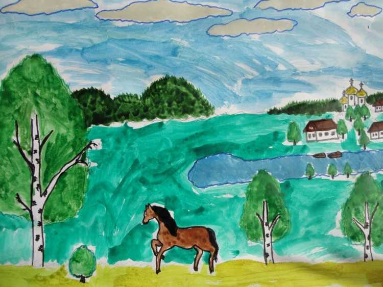 Нарисовать мой родной край