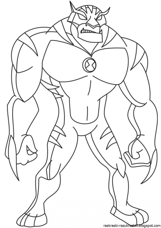 Гриб раскраска