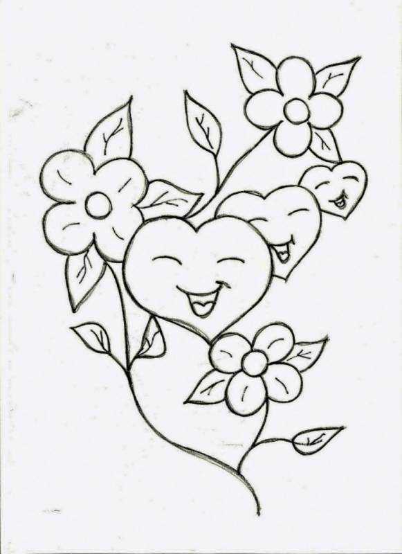 Раскраска сердечко