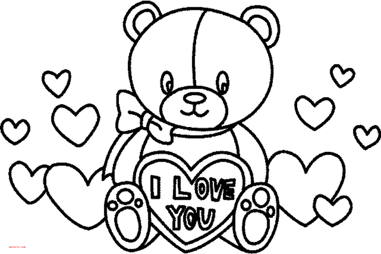 Раскраски на день Святого Валентина подруге