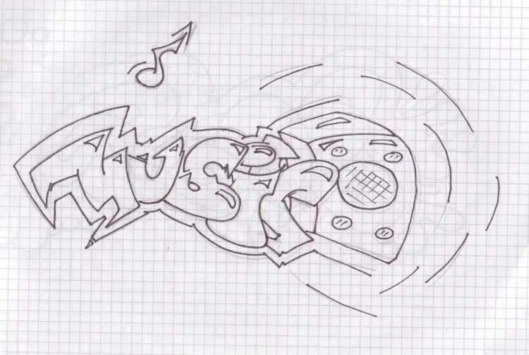 Граффити рисунки легкие