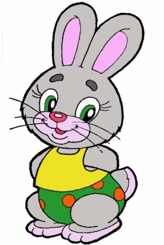 Заяц раскраска для детей