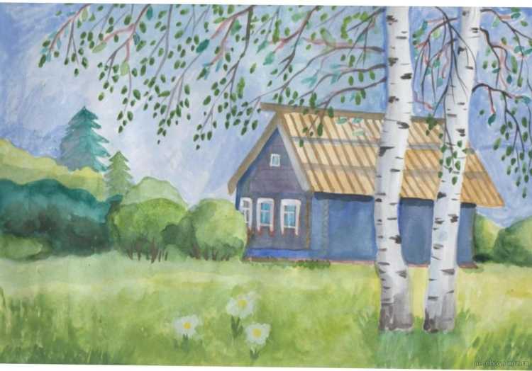 Родной край рисунок