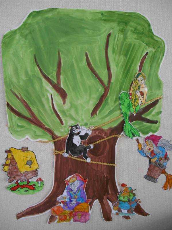 Как нарисовать дуб на берегу моря