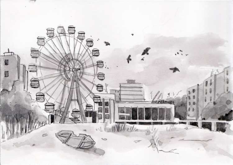 Чернобыль рисунки