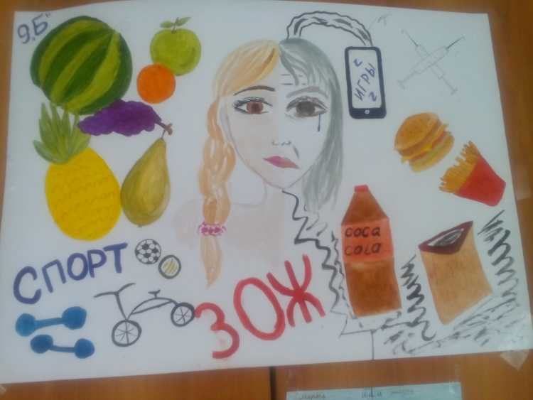 Плакат на тему здоровый образ жизни