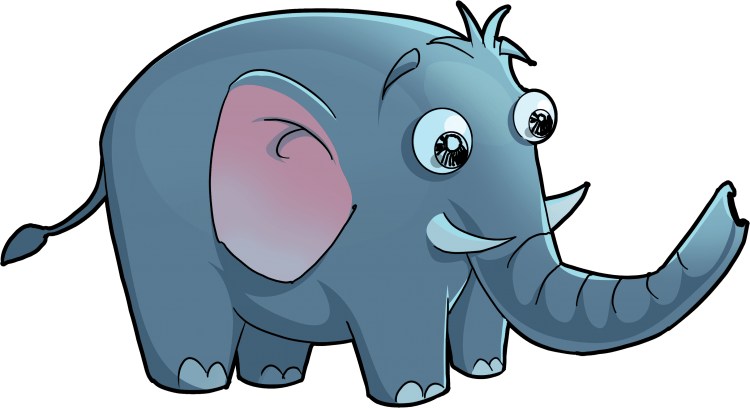 Слоник мультяшный