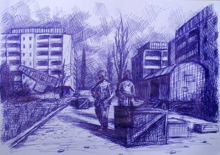 Нарисовать Припять