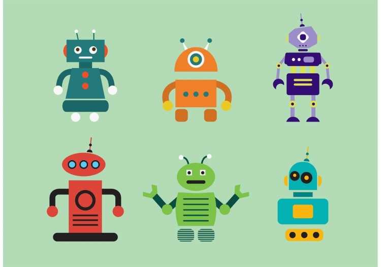 Робот векторное изображение